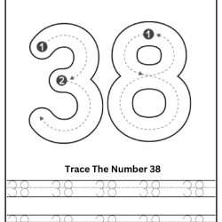 Free Printable Tracing Number Worksheet 076