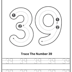 Free Printable Tracing Number Worksheet 078