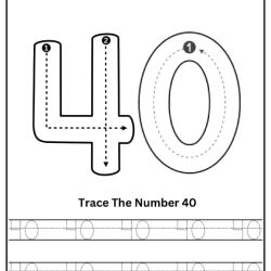 Free Printable Tracing Number Worksheet 080