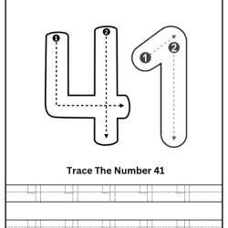 Free Printable Tracing Number Worksheet 082