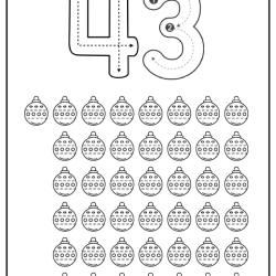 Free Printable Tracing Number Worksheet 085