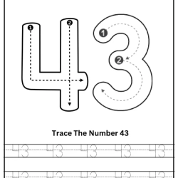 Free Printable Tracing Number Worksheet 086