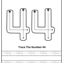 Free Printable Tracing Number Worksheet 088