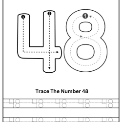Free Printable Tracing Number Worksheet 096