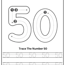 Free Printable Tracing Number Worksheet 100