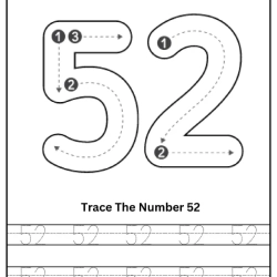 Free Printable Tracing Number Worksheet 104