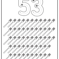 Free Printable Tracing Number Worksheet 105