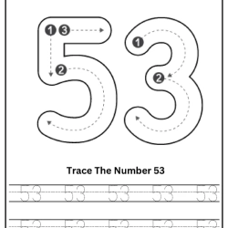 Free Printable Tracing Number Worksheet 106