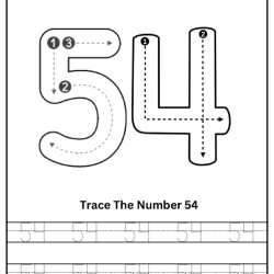Free Printable Tracing Number Worksheet 108