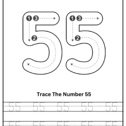 Free Printable Tracing Number Worksheet 110