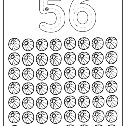 Free Printable Tracing Number Worksheet 111