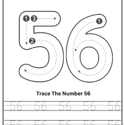 Free Printable Tracing Number Worksheet 112