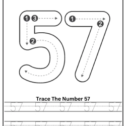 Free Printable Tracing Number Worksheet 114