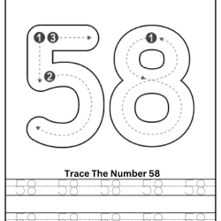Free Printable Tracing Number Worksheet 116