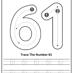 Free Printable Tracing Number Worksheet 122