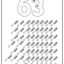 Free Printable Tracing Number Worksheet 125