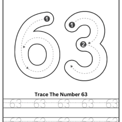 Free Printable Tracing Number Worksheet 126