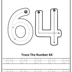 Free Printable Tracing Number Worksheet 128