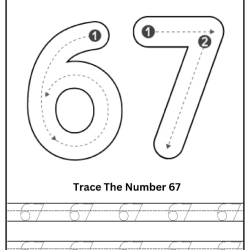 Free Printable Tracing Number Worksheet 134