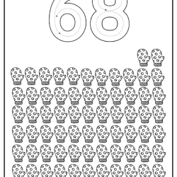 Free Printable Tracing Number Worksheet 135