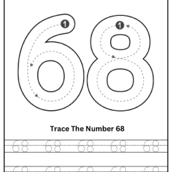 Free Printable Tracing Number Worksheet 136
