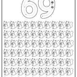 Free Printable Tracing Number Worksheet 137