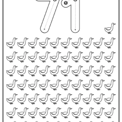 Free Printable Tracing Number Worksheet 141