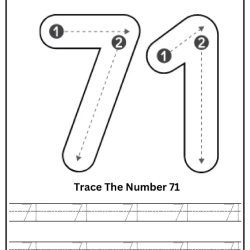 Free Printable Tracing Number Worksheet 142