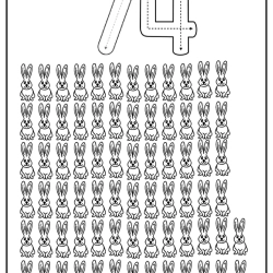 Free Printable Tracing Number Worksheet 147