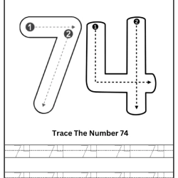 Free Printable Tracing Number Worksheet 148