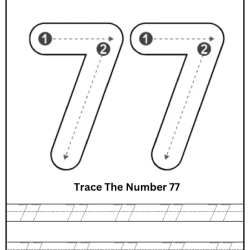 Free Printable Tracing Number Worksheet 154