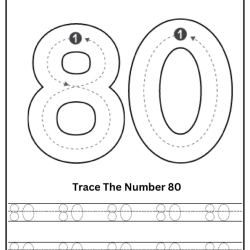 Free Printable Tracing Number Worksheet 160
