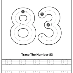 Free Printable Tracing Number Worksheet 166