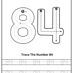 Free Printable Tracing Number Worksheet 168