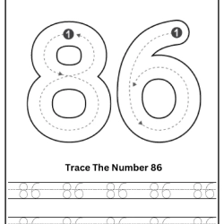 Free Printable Tracing Number Worksheet 172