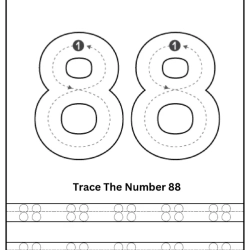 Free Printable Tracing Number Worksheet 176