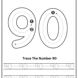 Free Printable Tracing Number Worksheet 180