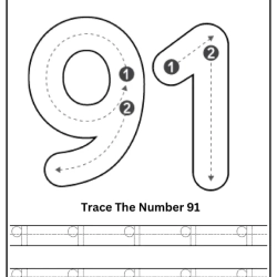 Free Printable Tracing Number Worksheet 182