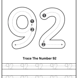 Free Printable Tracing Number Worksheet 184
