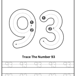 Free Printable Tracing Number Worksheet 186