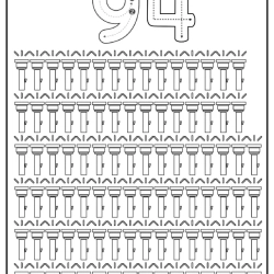 Free Printable Tracing Number Worksheet 187