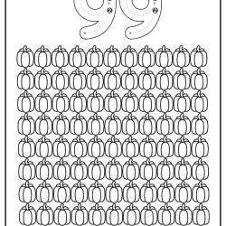 Free Printable Tracing Number Worksheet 197
