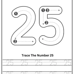 Free Printable Tracing Number Worksheet 4th Grade Worksheets
