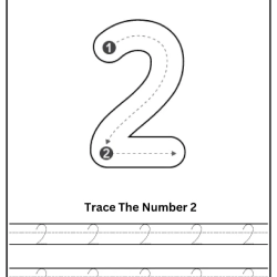 Free Printable Tracing Number Worksheet Downloads