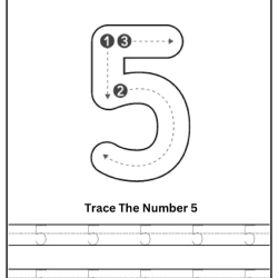 Free Printable Tracing Number Worksheet For 1st Grade