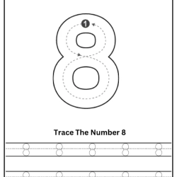 Free Printable Tracing Number Worksheet For 4th Grade