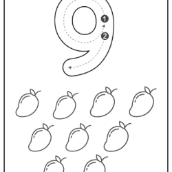 Free Printable Tracing Number Worksheet For Grade 4