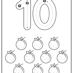 Free Printable Tracing Number Worksheet For Grade 5