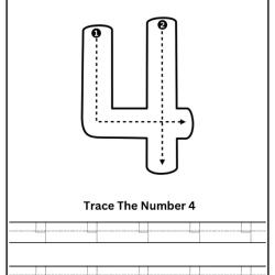 Free Printable Tracing Number Worksheet For Kids