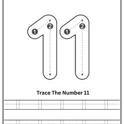 Free Printable Tracing Number Worksheet For Toddlers